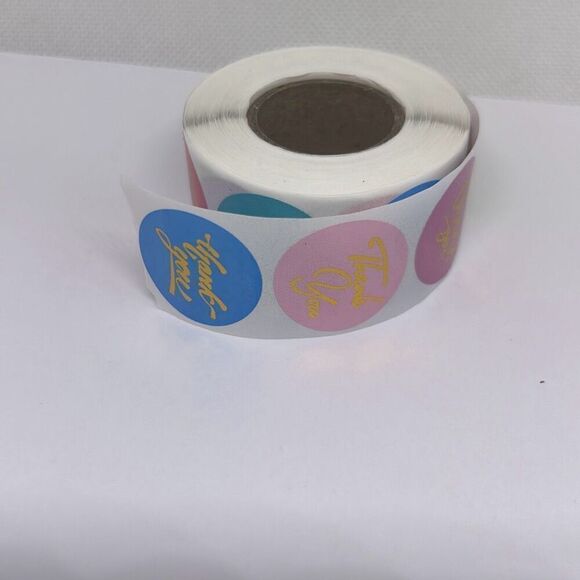 500 Pieces/roll 1inch Thank You For Ordering Sticker Gift Label Stickers - Picture 1 of 4